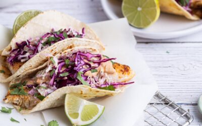 Blackened Fish Tacos with Chipotle Yogurt Sauce