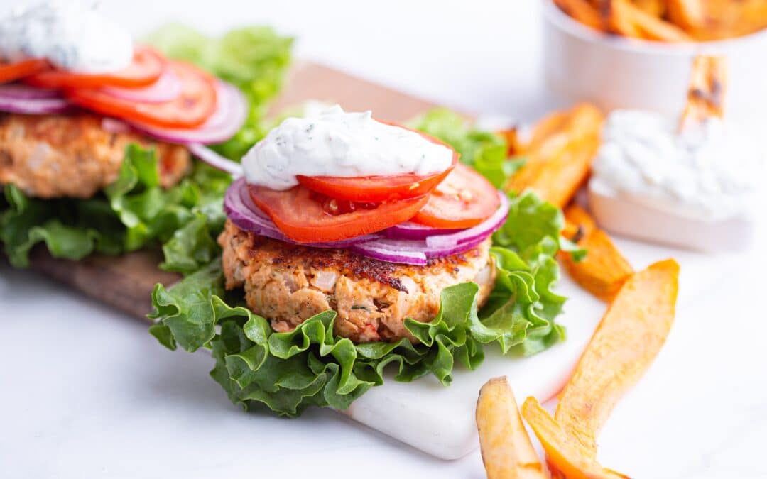 salmon burger