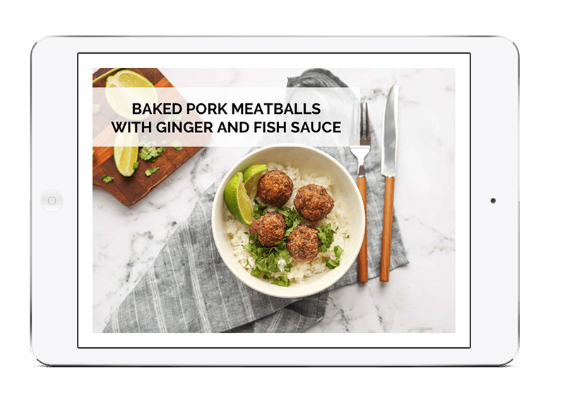 baked pork meatballs with ginger and fish sauce1