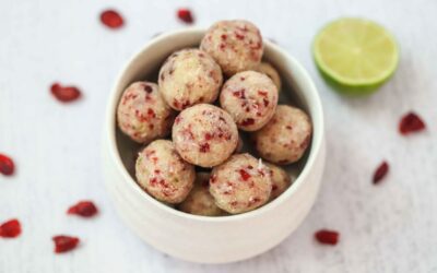 Lime and Cranberry Energy Balls