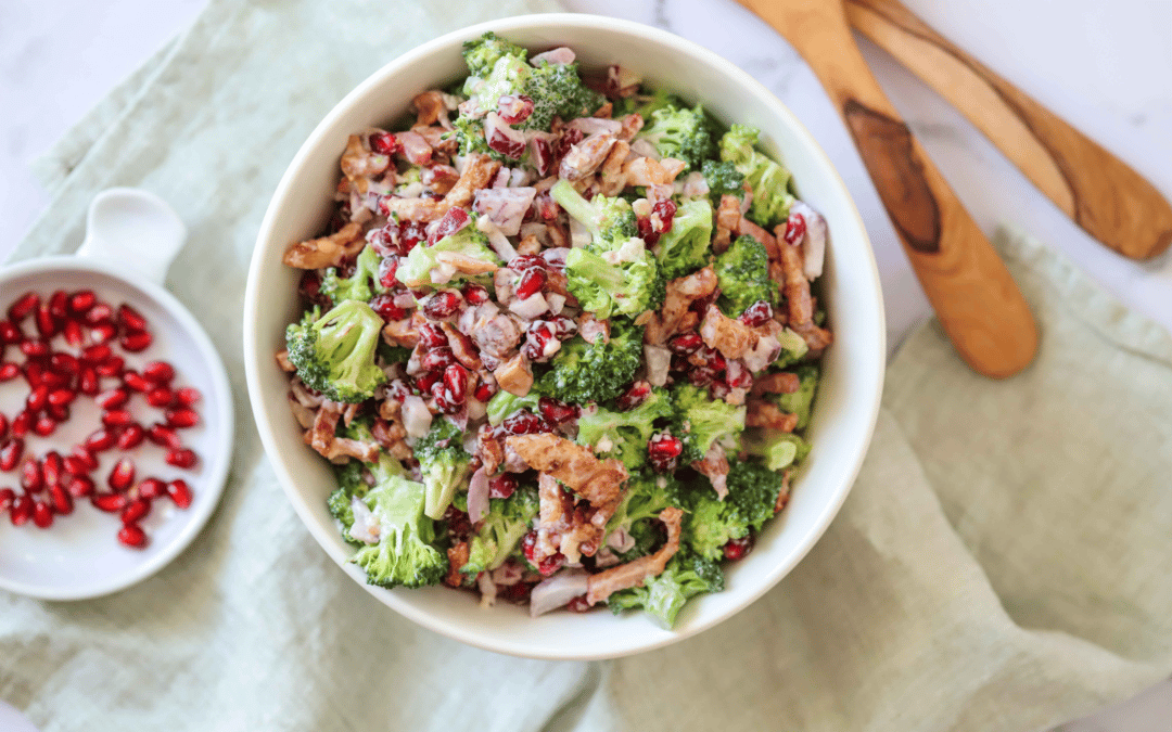 CREAMY BROCCOLI SALAD WITH BACON​