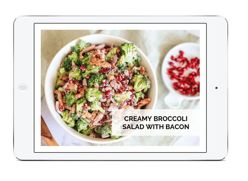 CREAMY BROCCOLI SALAD WITH BACON