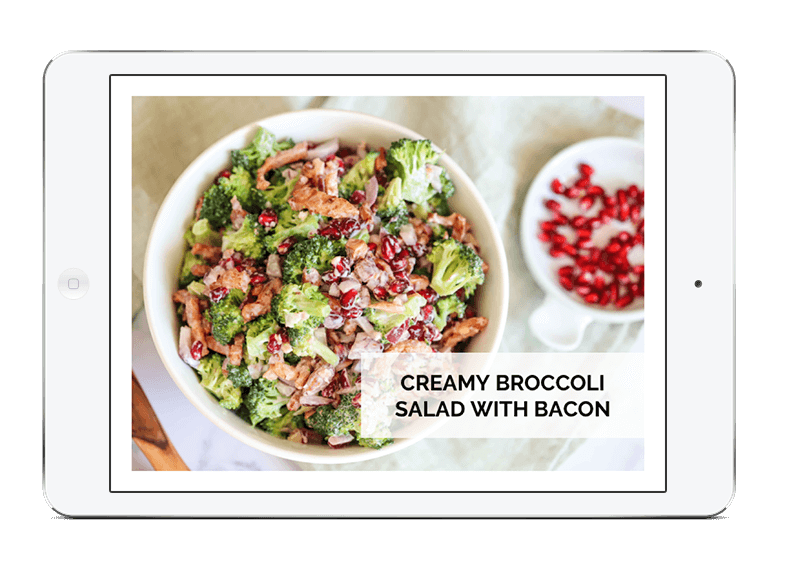 CREAMY BROCCOLI SALAD WITH BACON 