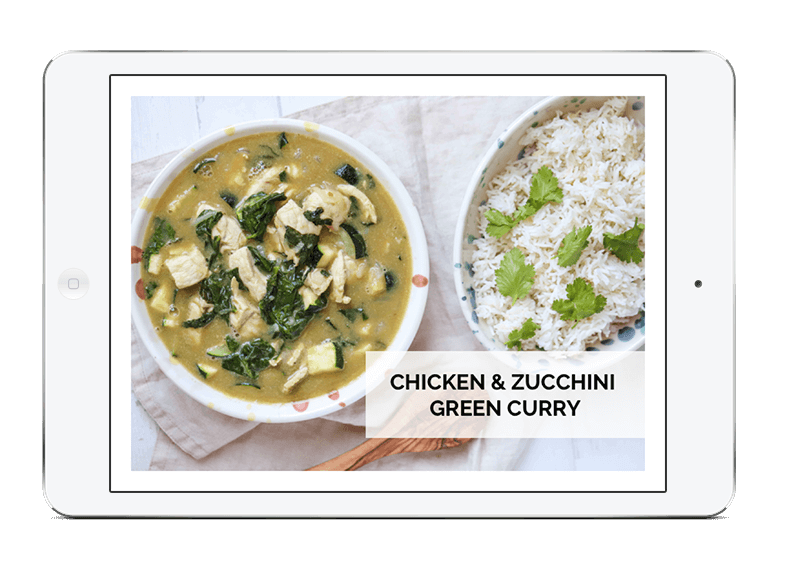 THAI GREEN CURRY CHICKEN WITH ZUCCHINI