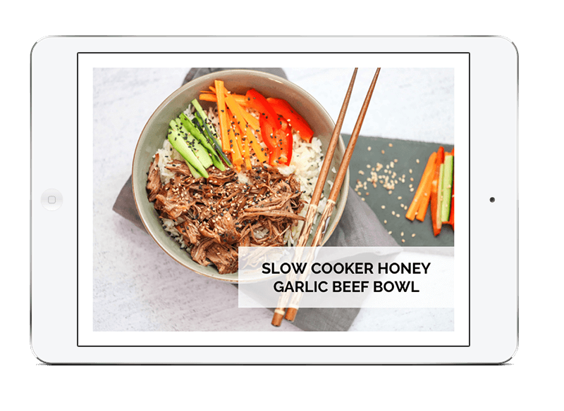 Slow Cooker Honey Garlic Beef Bowl